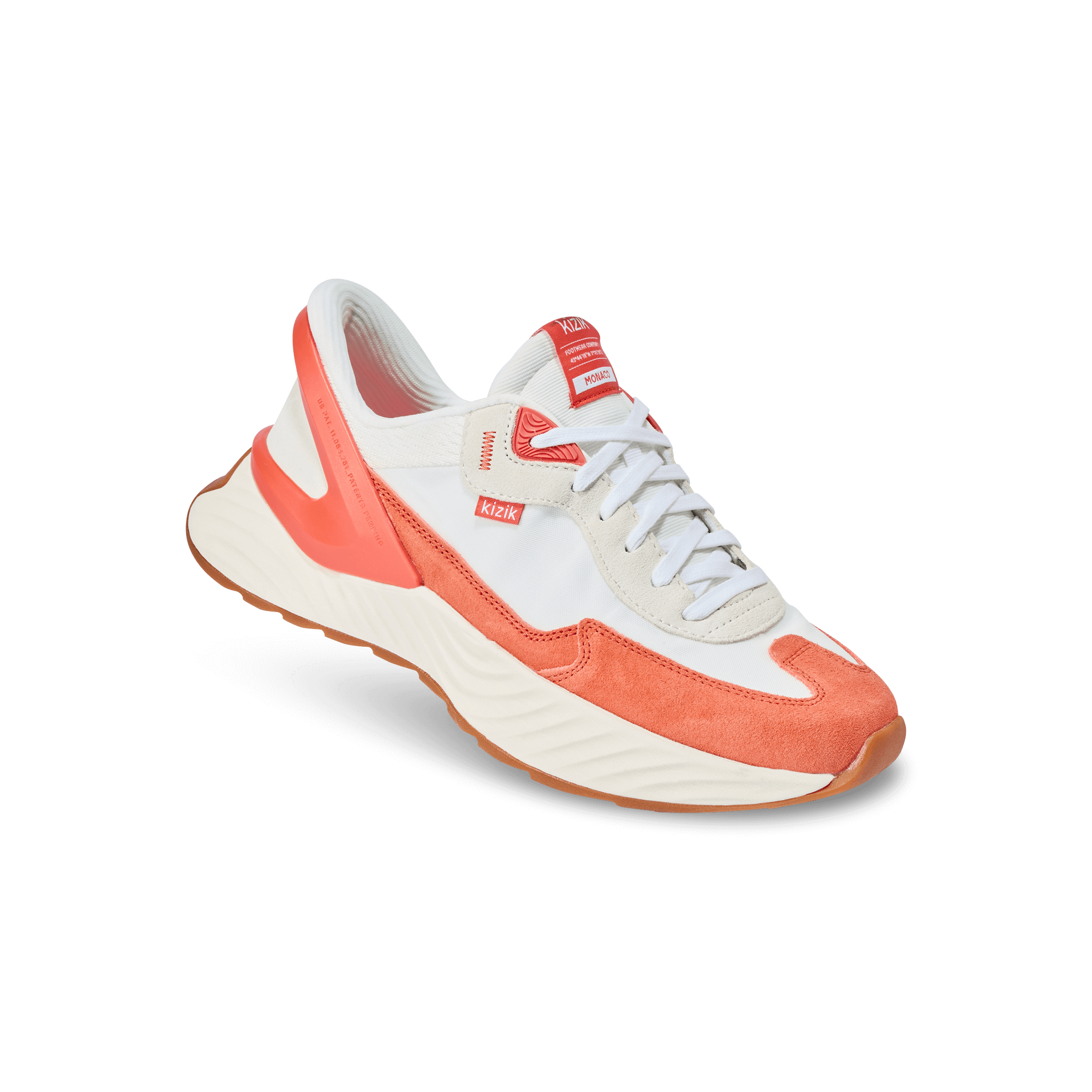 Men's Monaco - White/Tigerlily